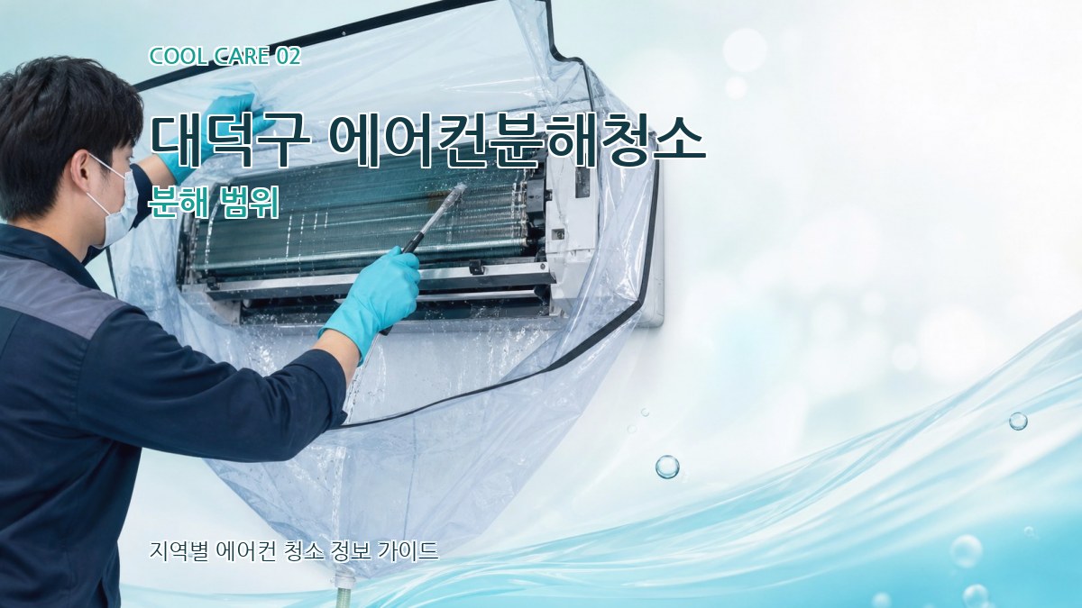 대덕구 에어컨분해청소 분해 범위