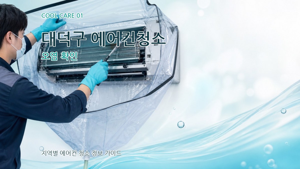 대덕구 에어컨청소 오염 확인