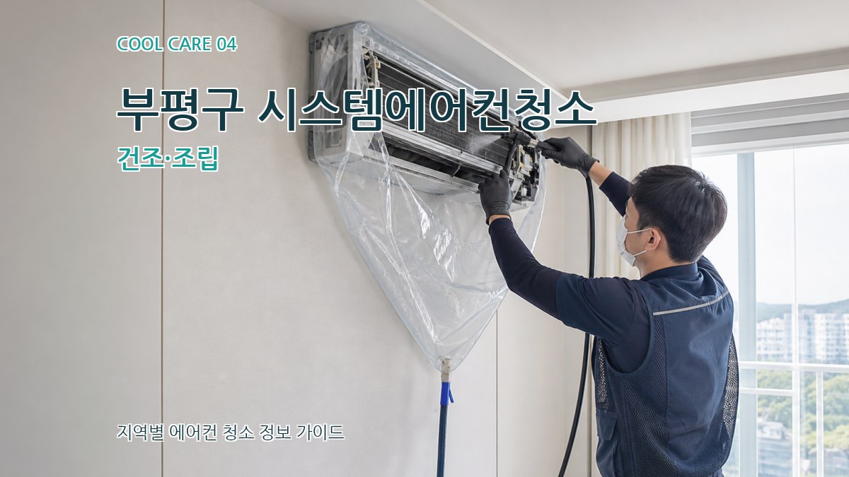 부평구 시스템에어컨청소 건조·조립
