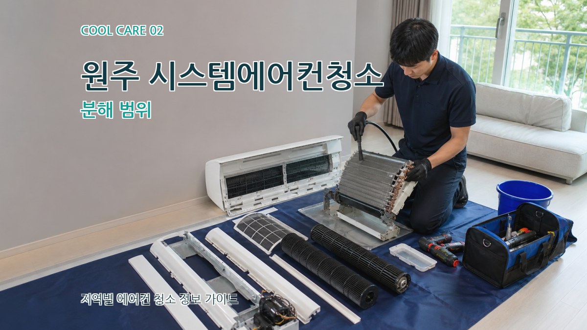 원주 시스템에어컨청소 분해 범위