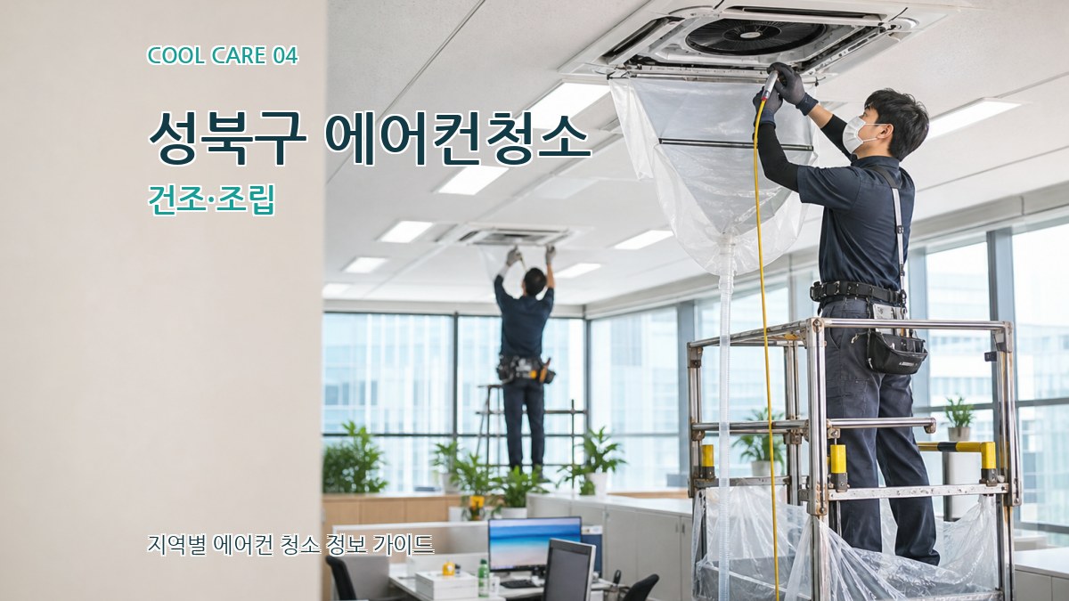 성북구 에어컨청소 건조·조립