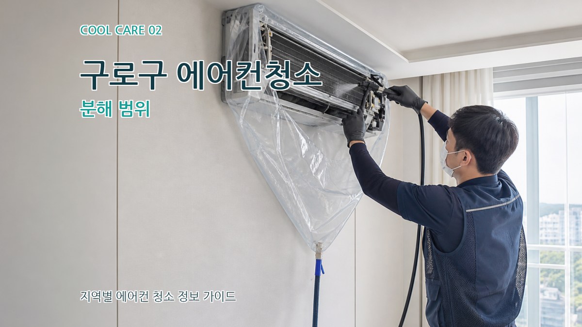 구로구 에어컨청소 분해 범위