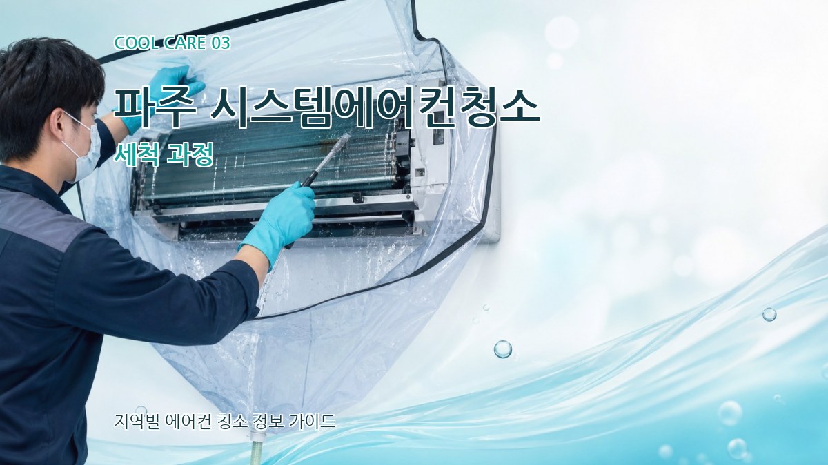 파주 시스템에어컨청소 세척 과정