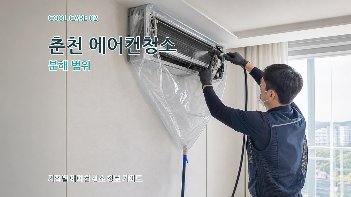 춘천 에어컨청소 분해 범위