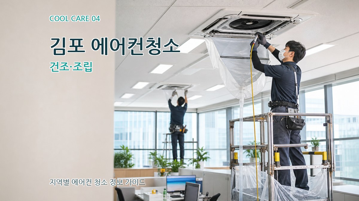 김포 에어컨청소 건조·조립