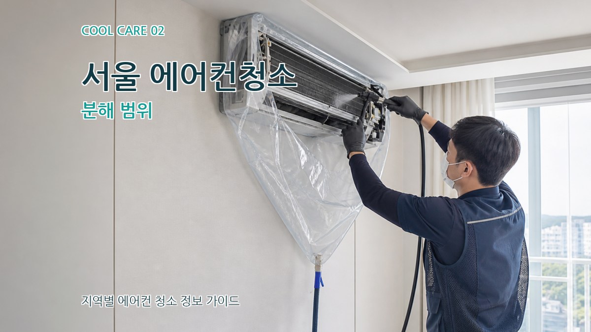 서울 에어컨청소 분해 범위