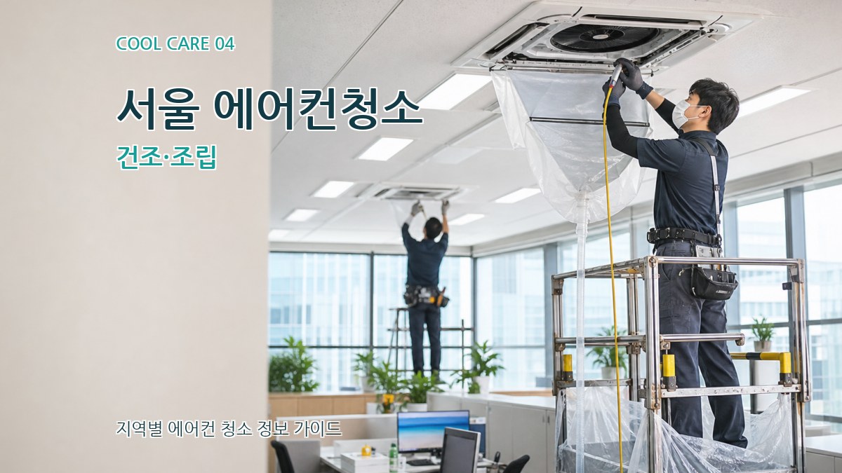서울 에어컨청소 건조·조립