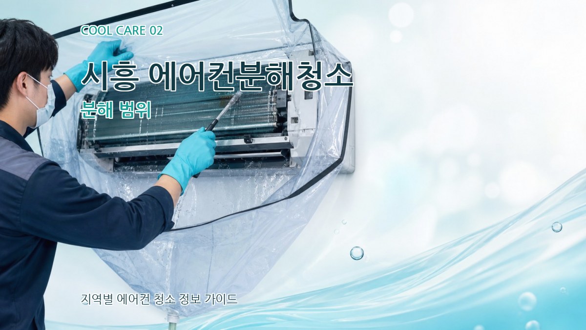 시흥 에어컨분해청소 분해 범위