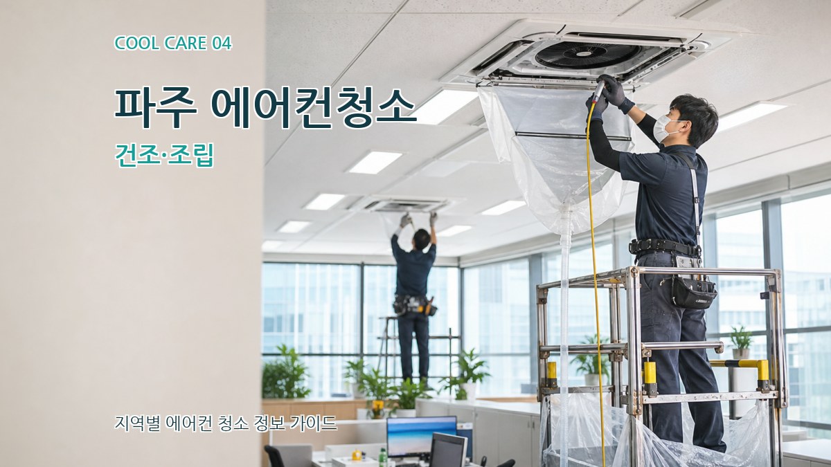 파주 에어컨청소 건조·조립