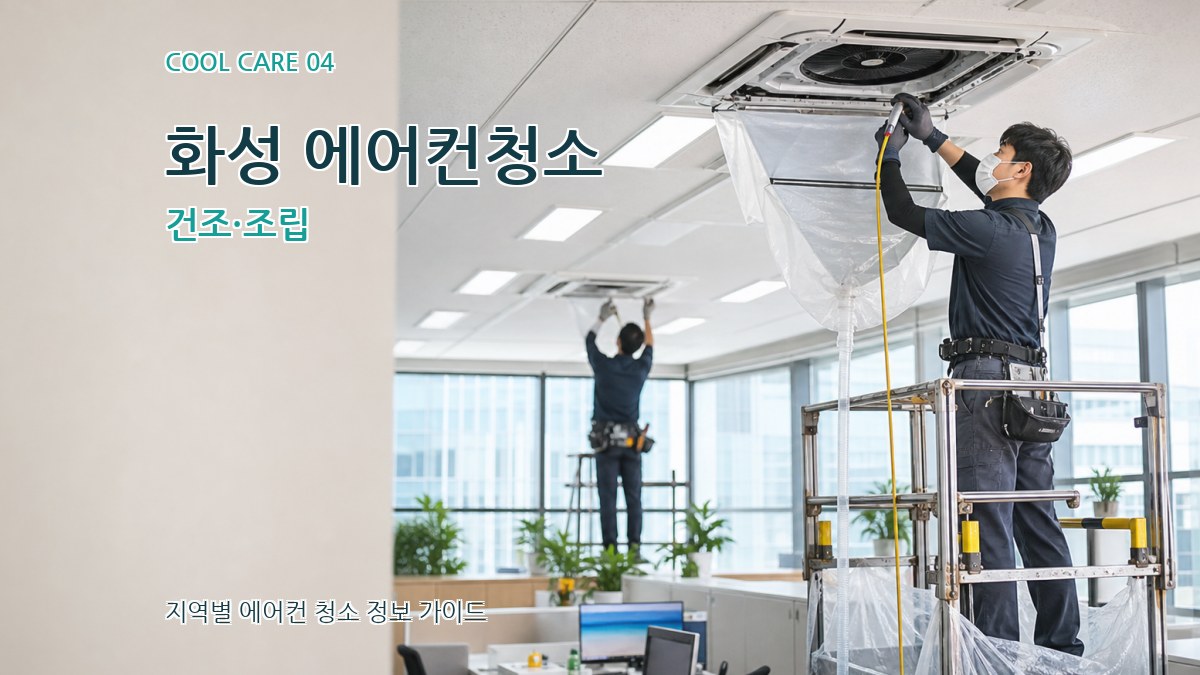 화성 에어컨청소 건조·조립