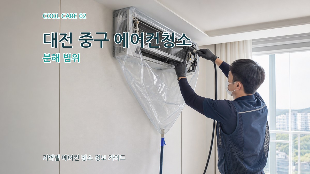 대전 중구 에어컨청소 분해 범위