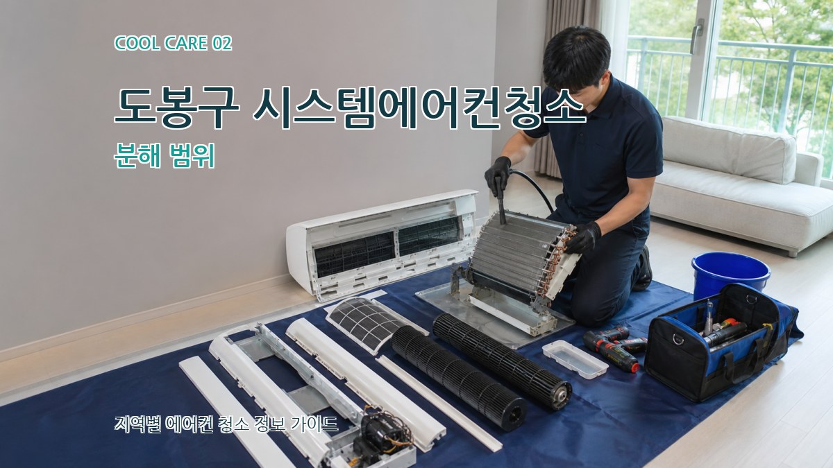 도봉구 시스템에어컨청소 분해 범위