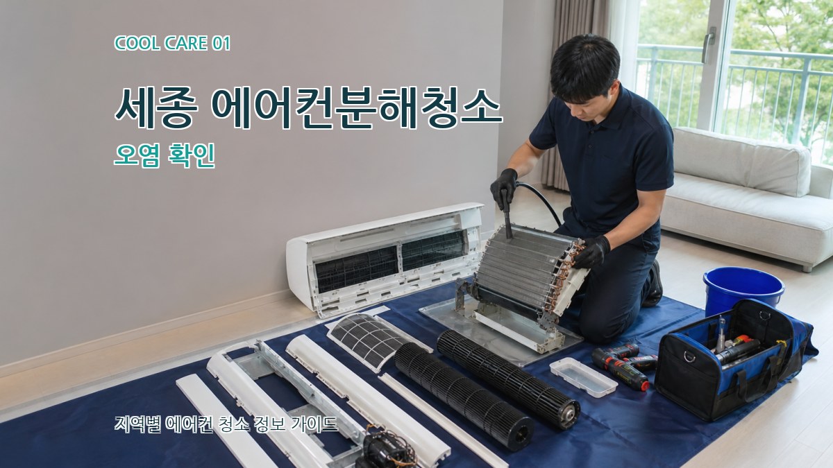 세종 에어컨분해청소