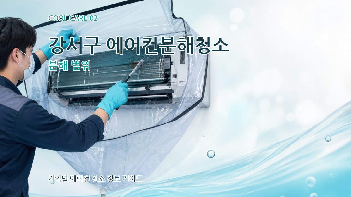 강서구 에어컨분해청소 분해 범위