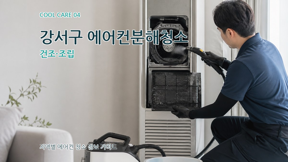 강서구 에어컨분해청소 건조·조립