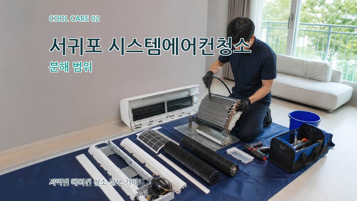 서귀포 시스템에어컨청소 분해 범위