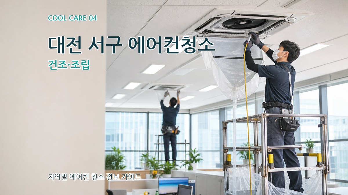 대전 서구 에어컨청소 건조·조립