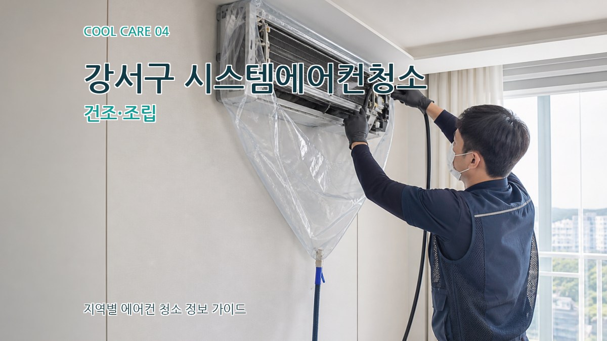 강서구 시스템에어컨청소 건조·조립