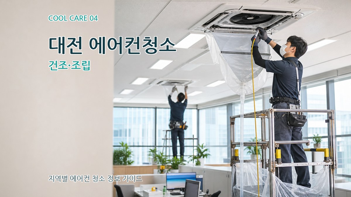 대전 에어컨청소 건조·조립