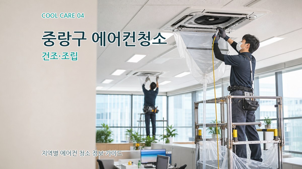 중랑구 에어컨청소 건조·조립
